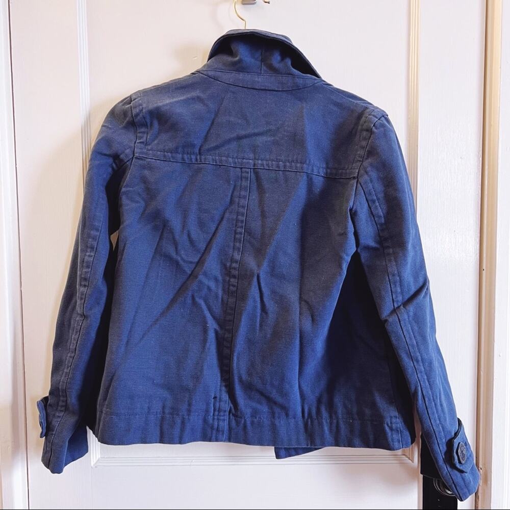Lacoste Blue Cotton Double-Breasted Blazer - Picture 2 of 16